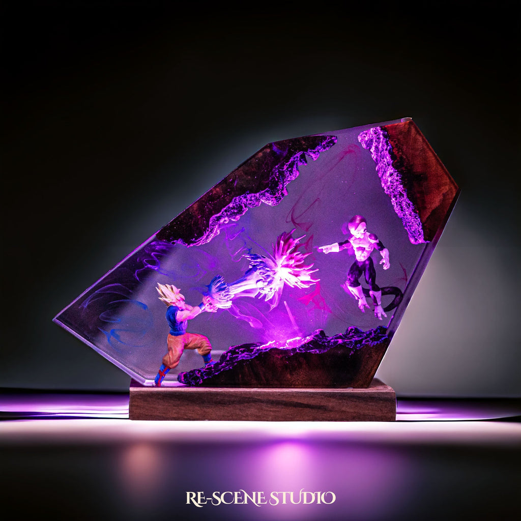 Goku vs Frieza Resin Lamp V2 — view 2