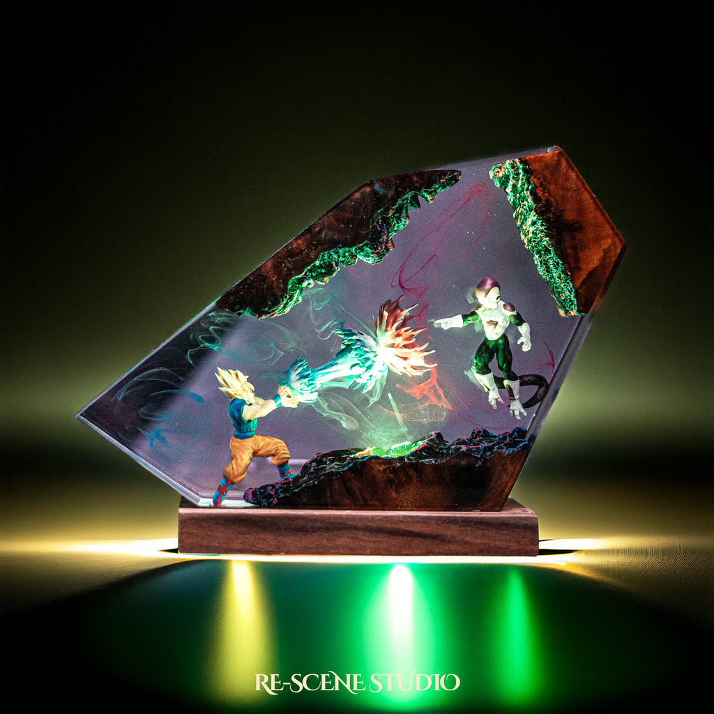 Goku vs Frieza Resin Lamp V2 — view 3