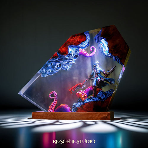 Bloodborne Hunter Resin Lamp — view 2