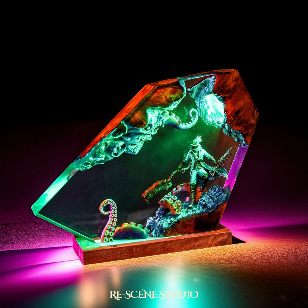 Bloodborne Hunter Resin Lamp — view 3