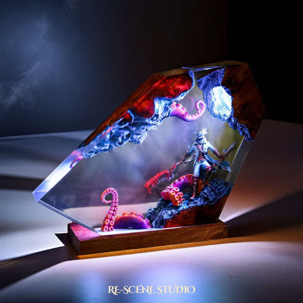 Bloodborne Hunter Resin Lamp — view 4