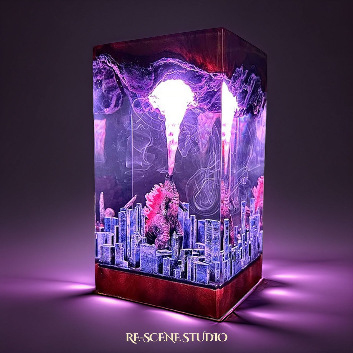 Godzilla Atomic Breath Resin Lamp — view 2