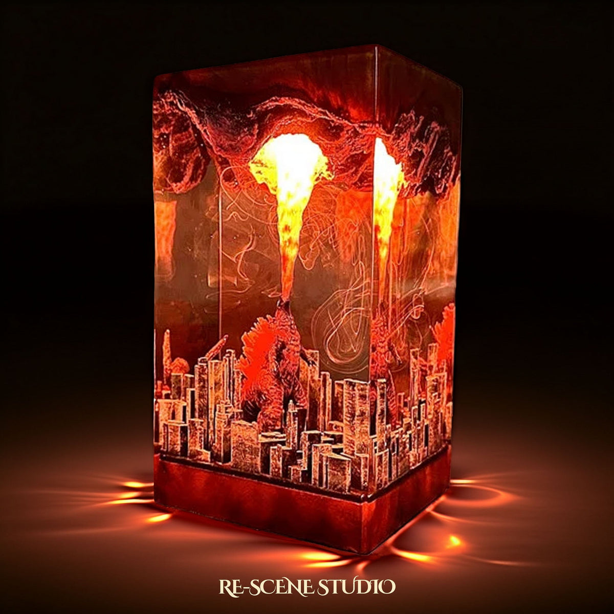Godzilla Atomic Breath Resin Lamp — view 3