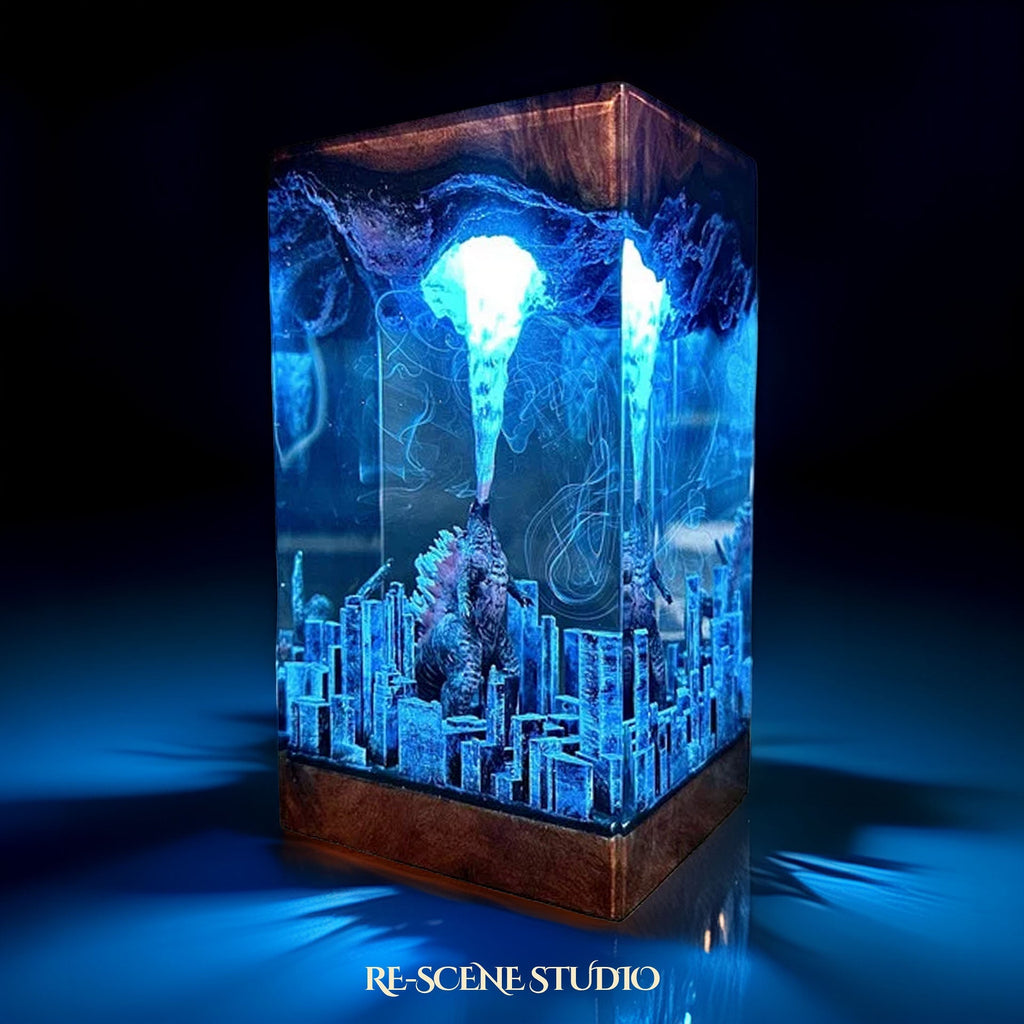 Godzilla Atomic Breath Resin Lamp — view 4