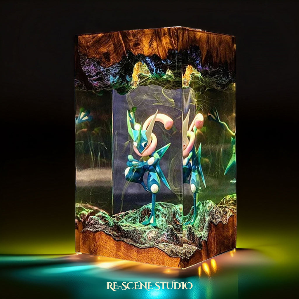 Greninja Resin Lamp V2 — view 3
