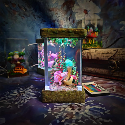 Axolotl Resin Lamp V2, Fantasy Bloom Edition — view 2