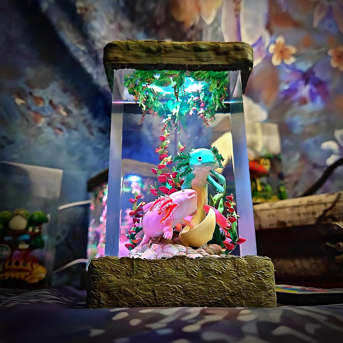 Axolotl Resin Lamp V2, Fantasy Bloom Edition — view 5