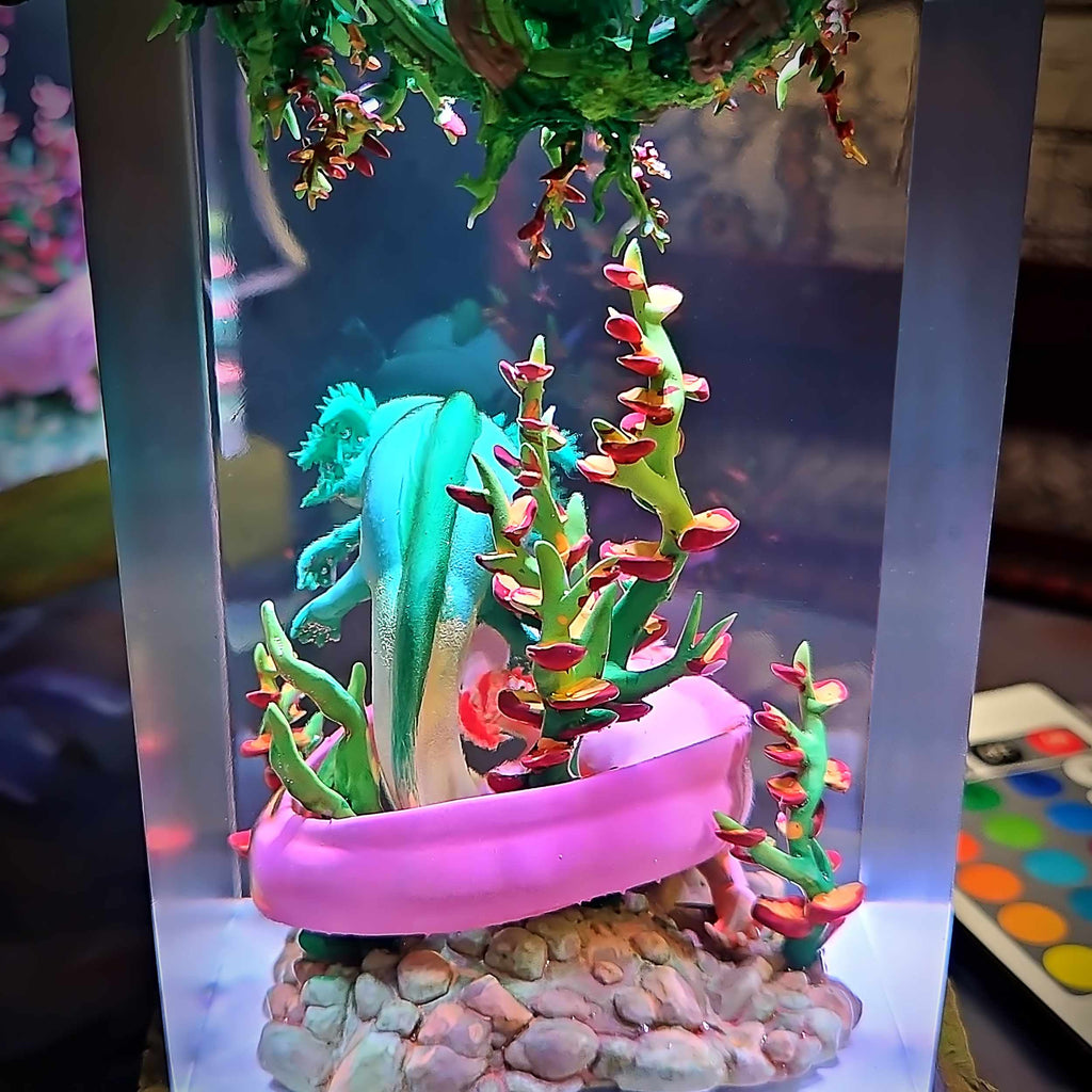 Axolotl Resin Lamp V2, Fantasy Bloom Edition — view 8
