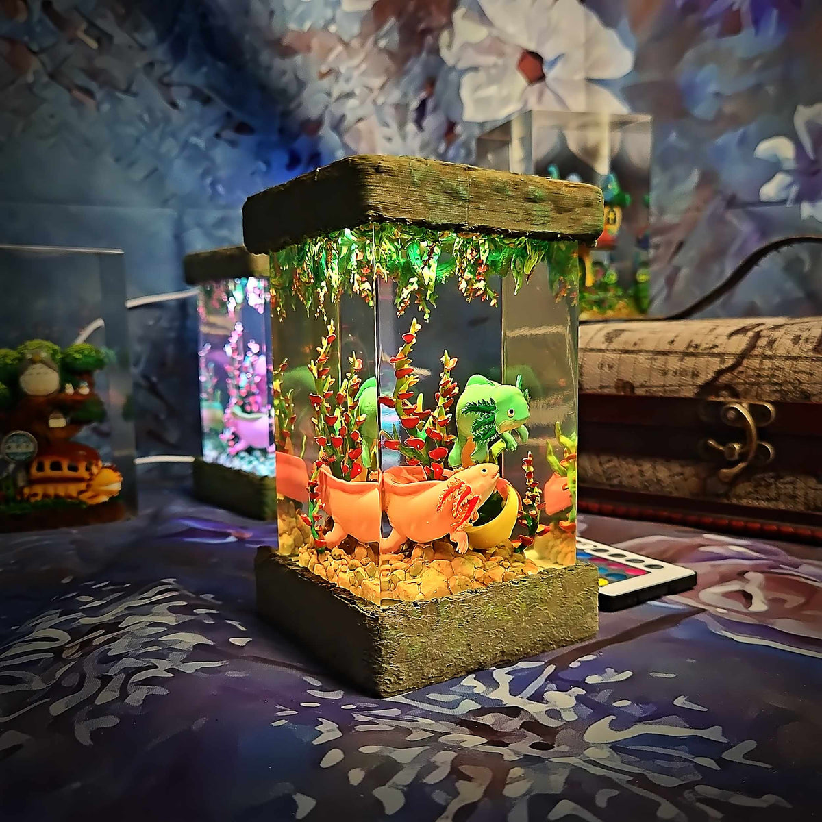 Axolotl Resin Lamp V2, Fantasy Bloom Edition — view 9
