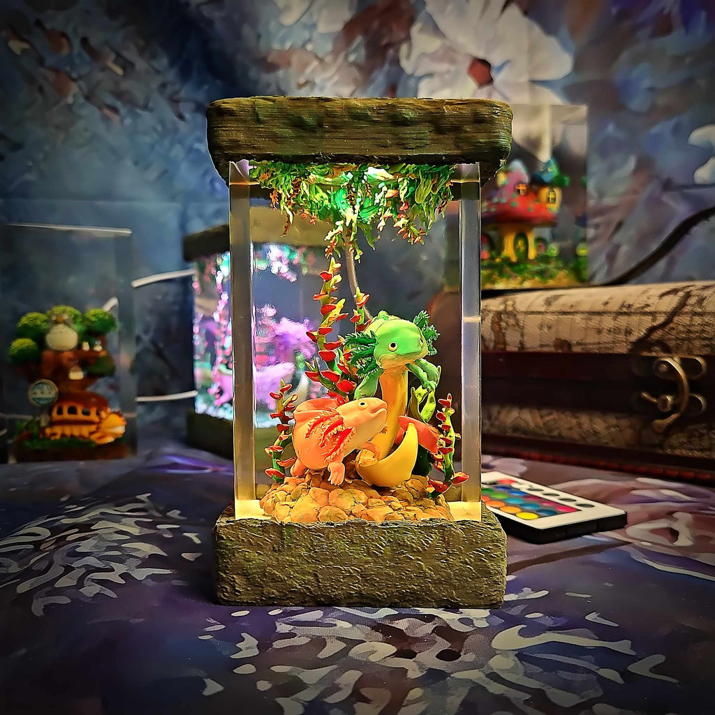 Axolotl Resin Lamp V2, Fantasy Bloom Edition — view 11