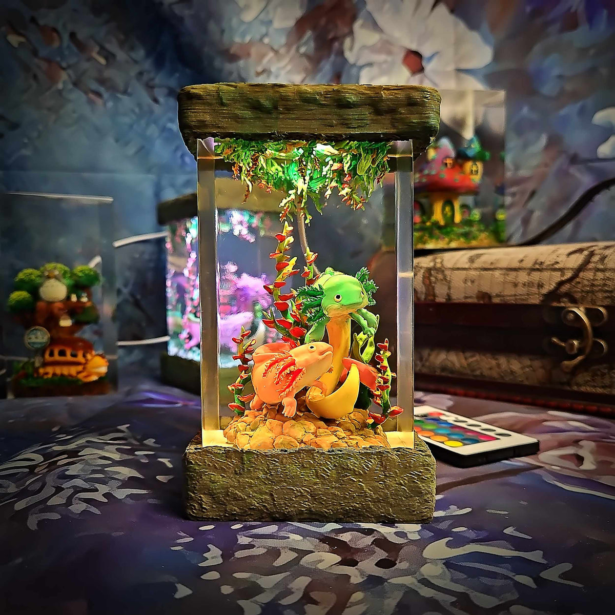 Axolotl Resin Lamp V2, Fantasy Bloom Edition — view 11