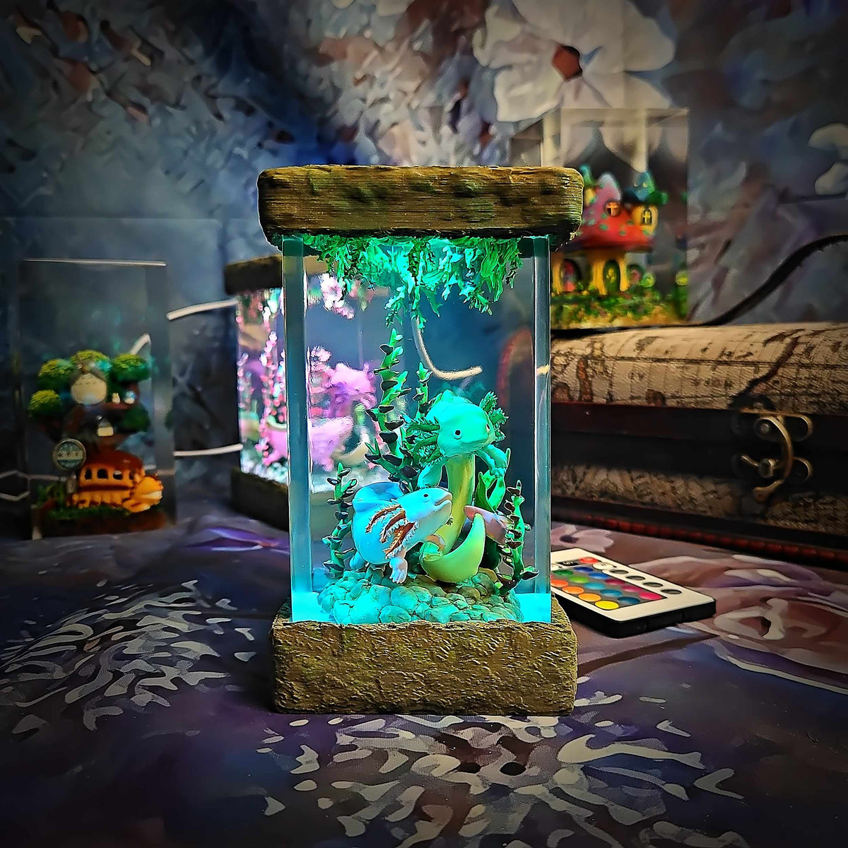 Axolotl Resin Lamp V2, Fantasy Bloom Edition — view 12