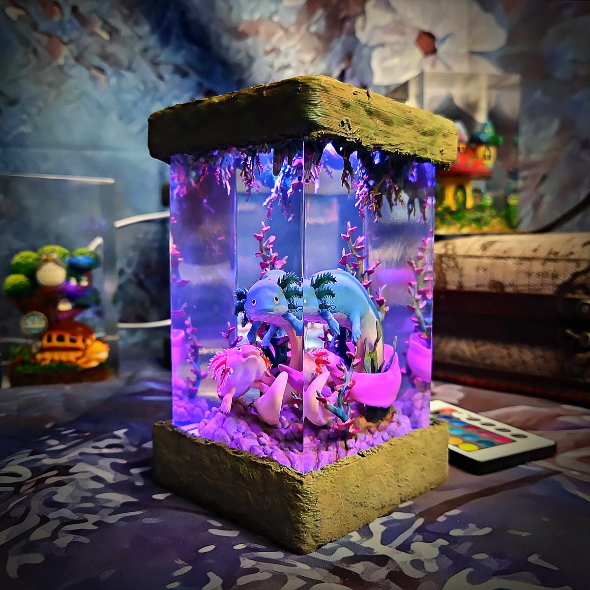 Axolotl Resin Lamp V2, Fantasy Bloom Edition — view 15