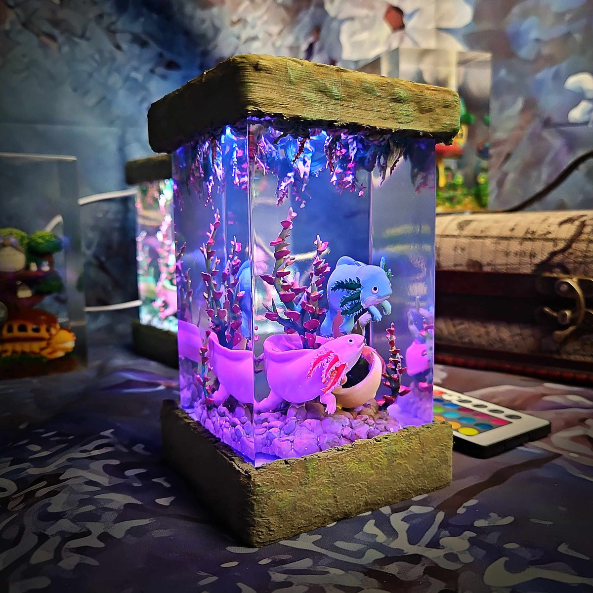 Axolotl Resin Lamp V2, Fantasy Bloom Edition — view 16