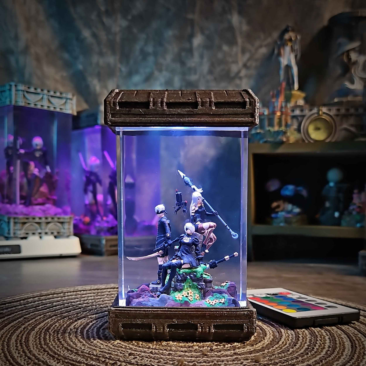 2B, 9S & A2 Diorama Resin Lamp — view 2