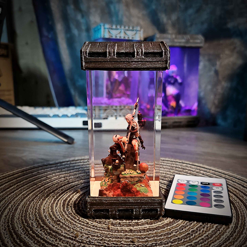 2B, 9S & A2 Diorama Resin Lamp — view 6