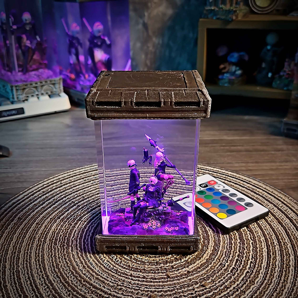 2B, 9S & A2 Diorama Resin Lamp — view 11