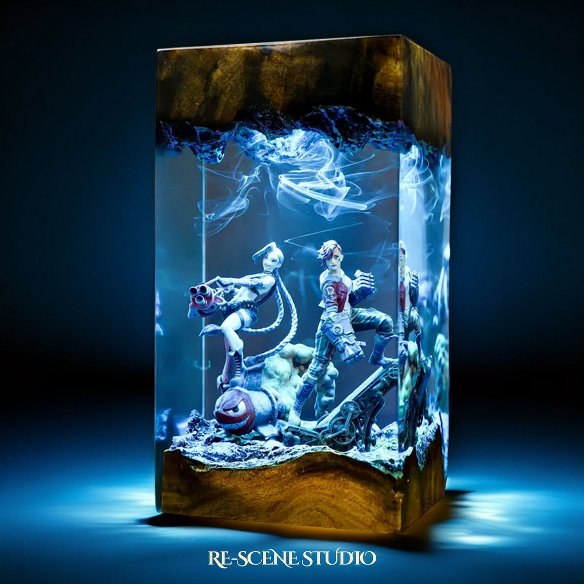Jinx & Vi Resin Lamp — view 2