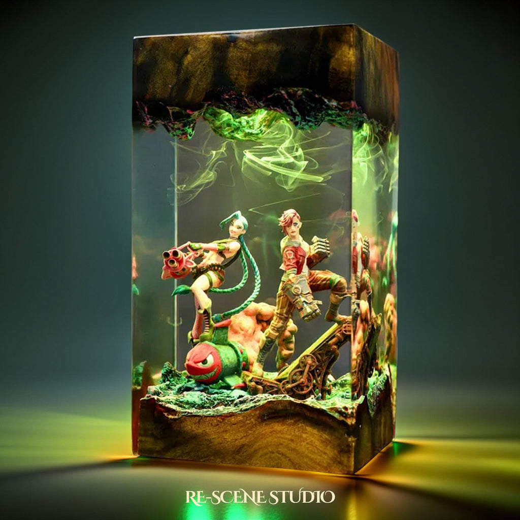 Jinx & Vi Resin Lamp — view 6