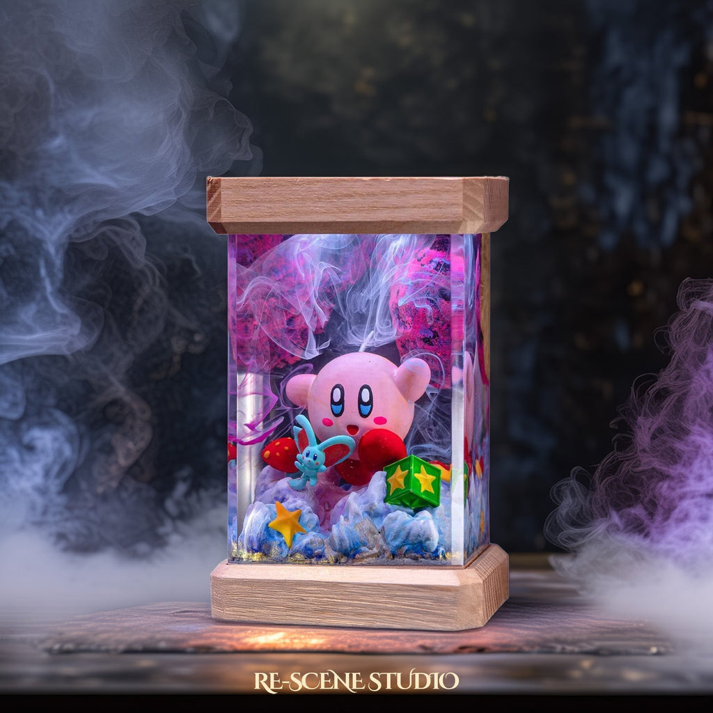 Kirby Dream World Resin Lamp