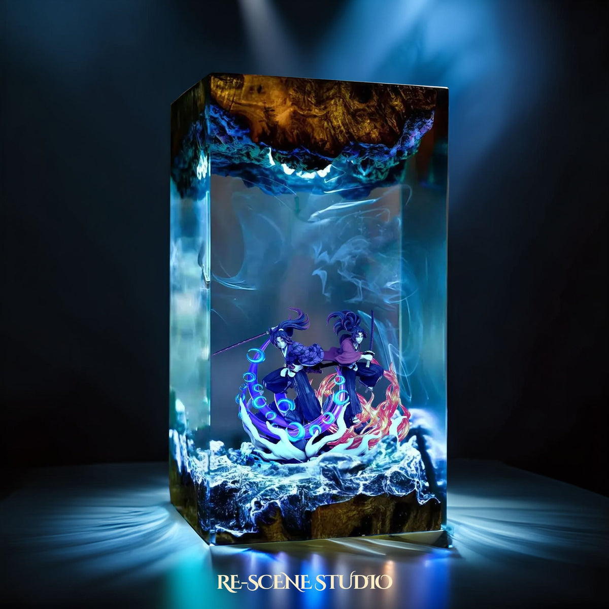 Kokushibo & Yoriichi Resin Lamp — view 4
