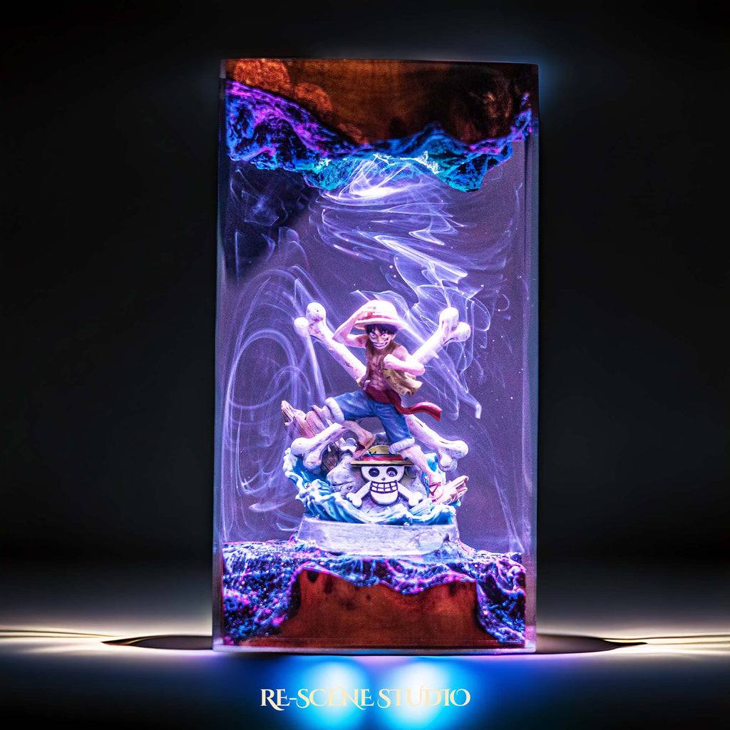 Luffy Resin Lamp V4