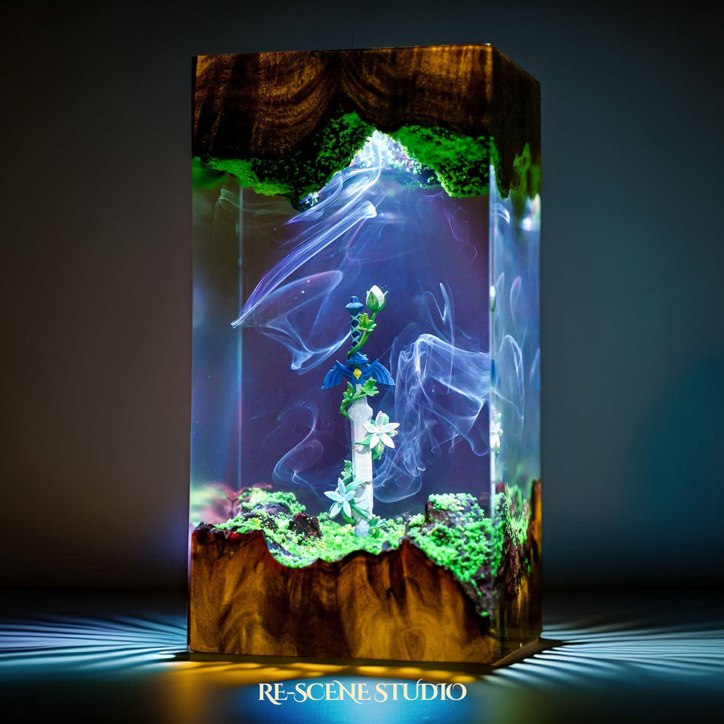 Master Sword & Silent Princess Resin Lamp — view 2