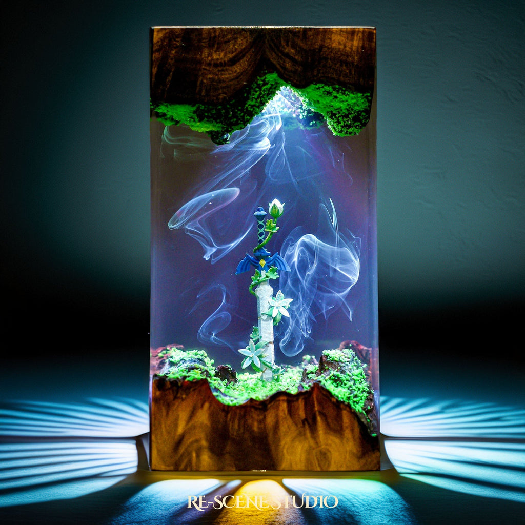 Master Sword & Silent Princess Resin Lamp — view 3