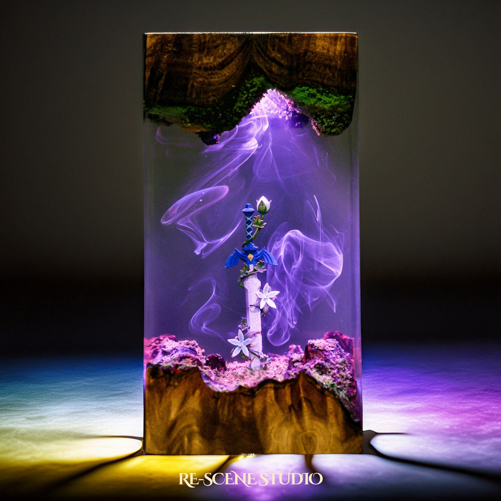 Master Sword & Silent Princess Resin Lamp — view 4