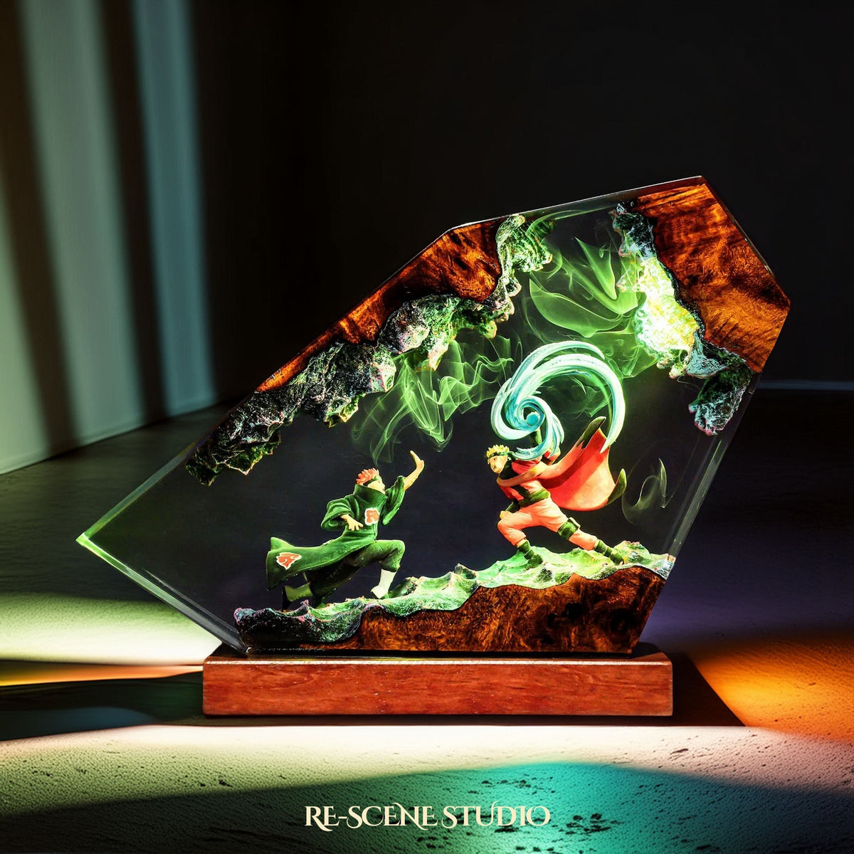Naruto vs Pain Resin Lamp — view 2