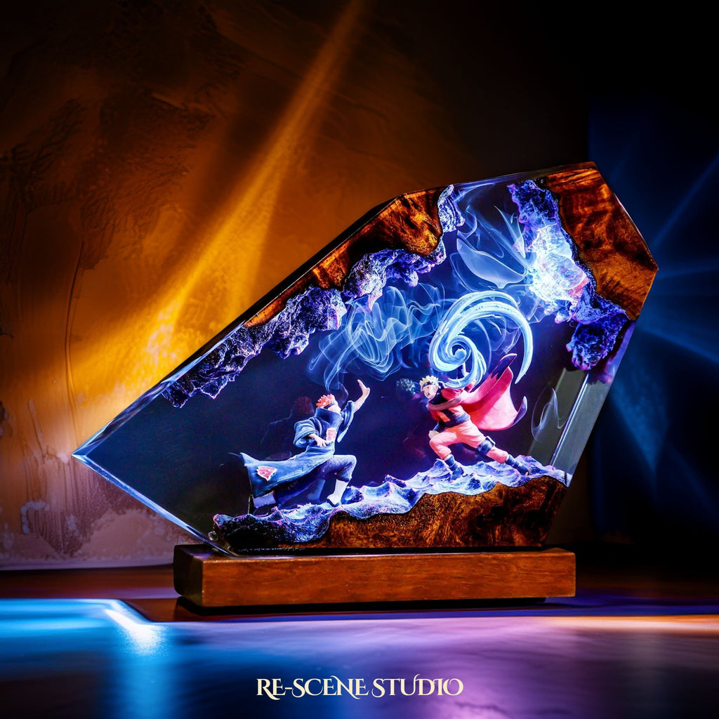 Naruto vs Pain Resin Lamp — view 4