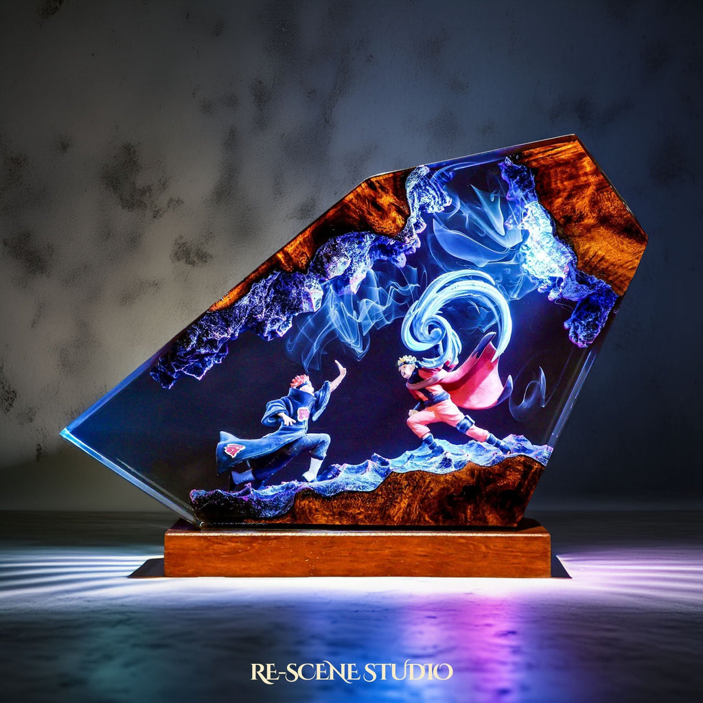 Naruto vs Pain Resin Lamp — view 5