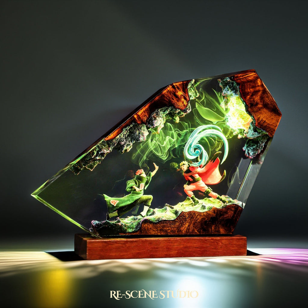 Naruto vs Pain Resin Lamp — view 6