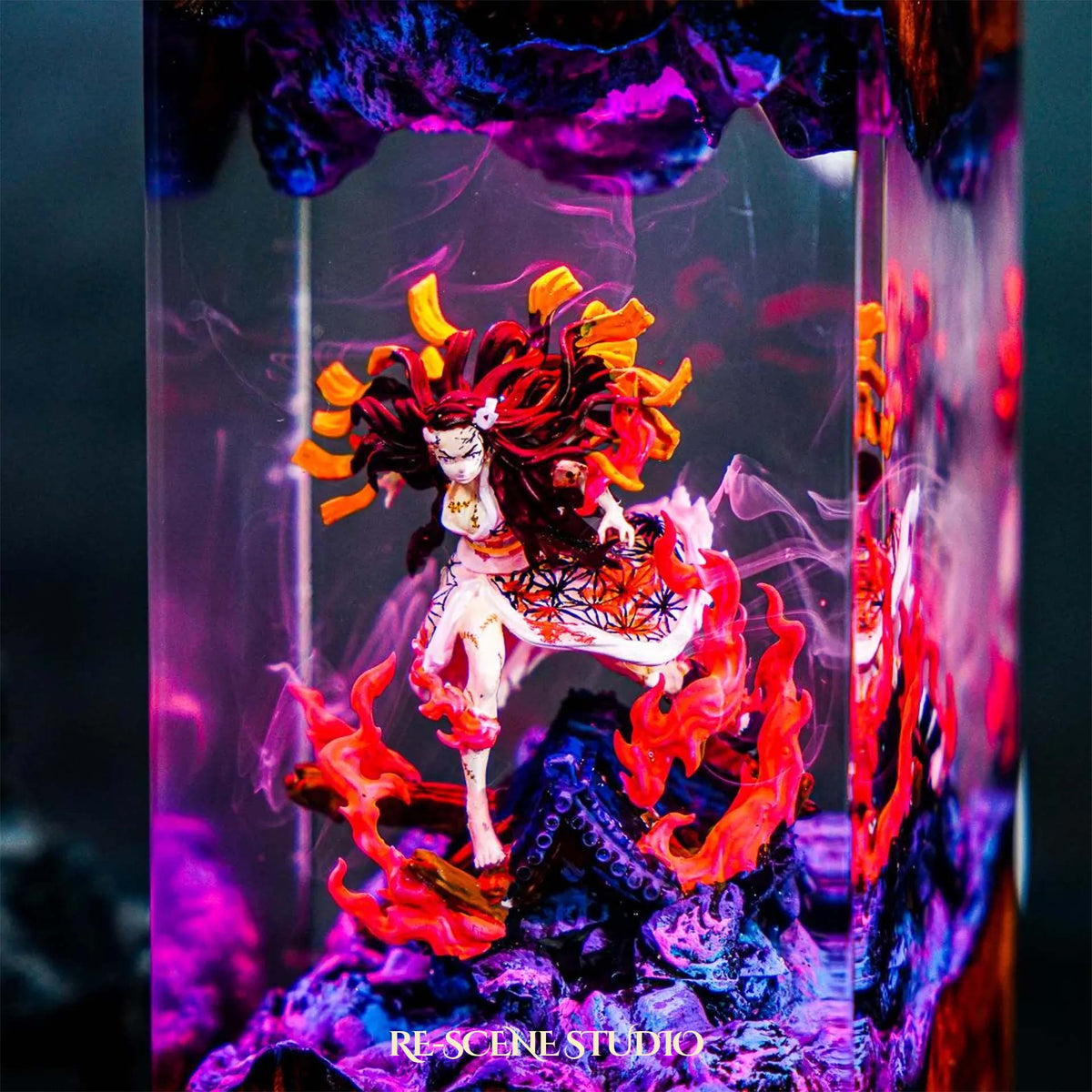 Nezuko Resin Lamp V2 — view 2