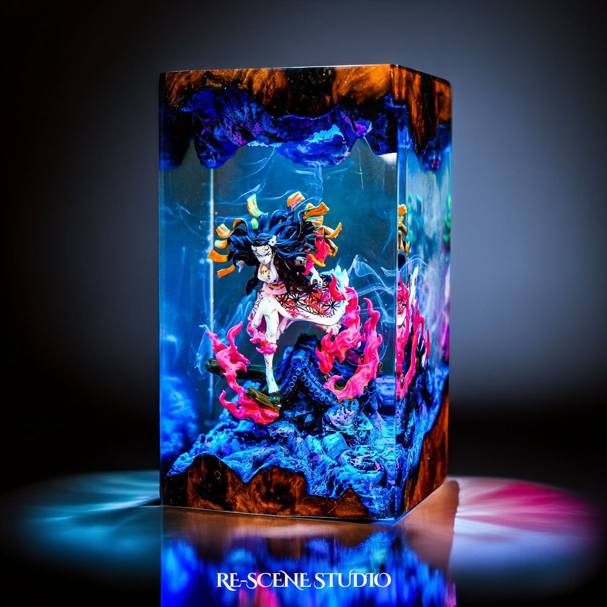 Nezuko Resin Lamp V2 — view 3