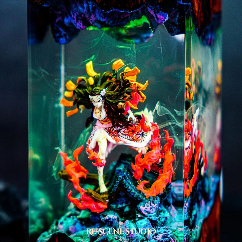 Nezuko Resin Lamp V2 — view 4