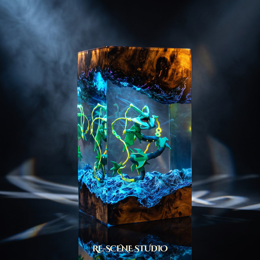 Rayquaza Resin Lamp — view 2