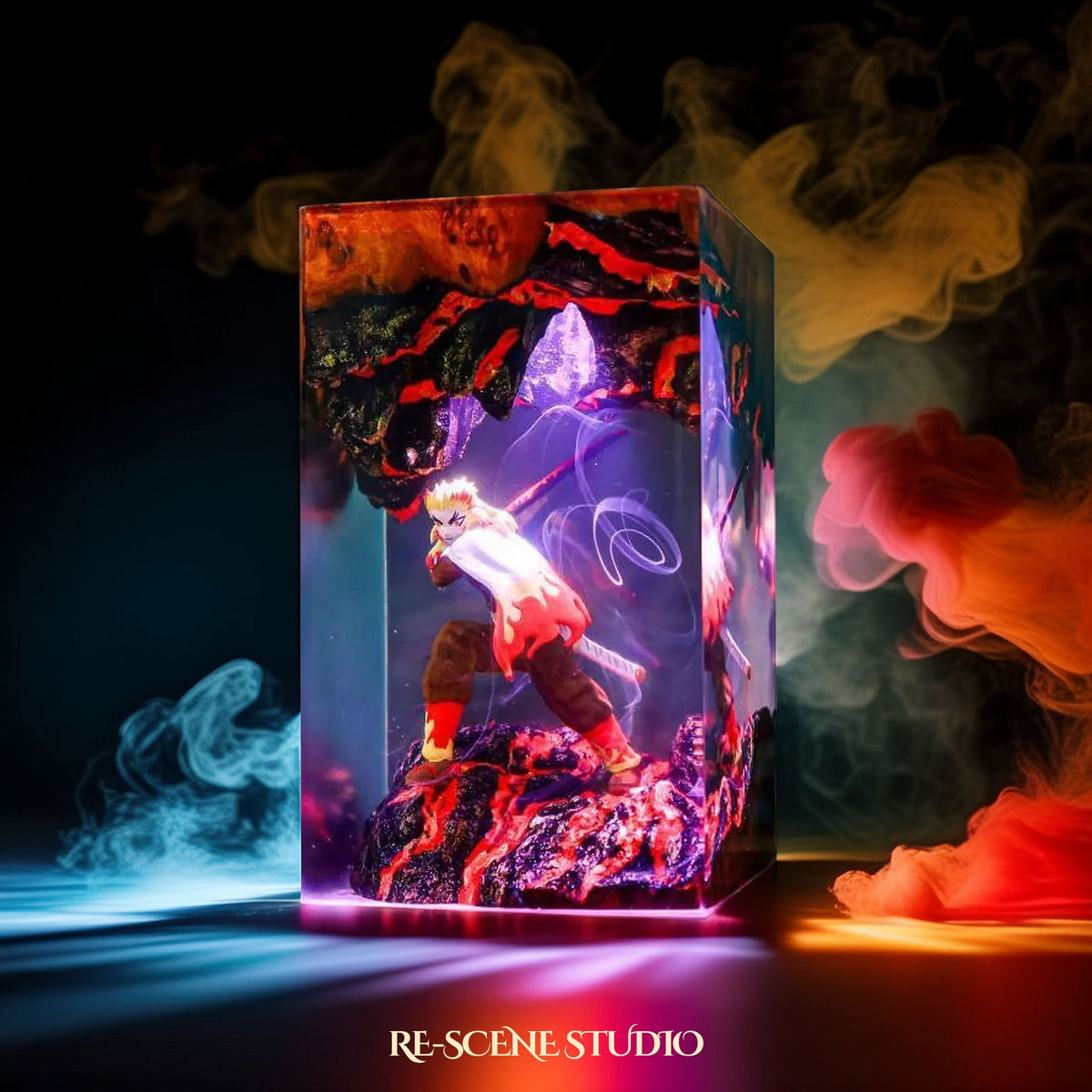 Rengoku Resin Lamp V1