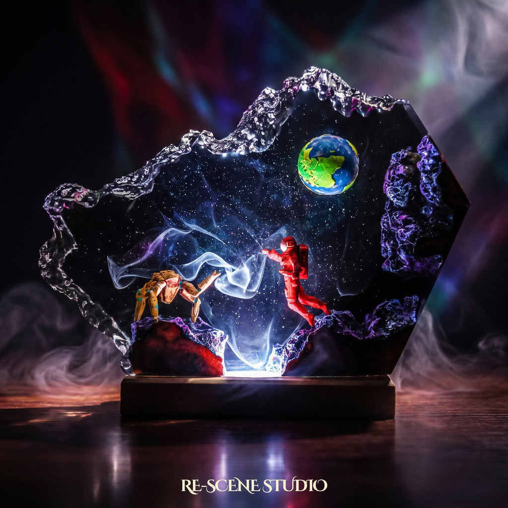 Rocky Broken Resin Lamp