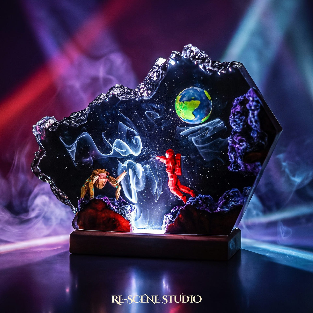 Rocky Broken Resin Lamp — view 5