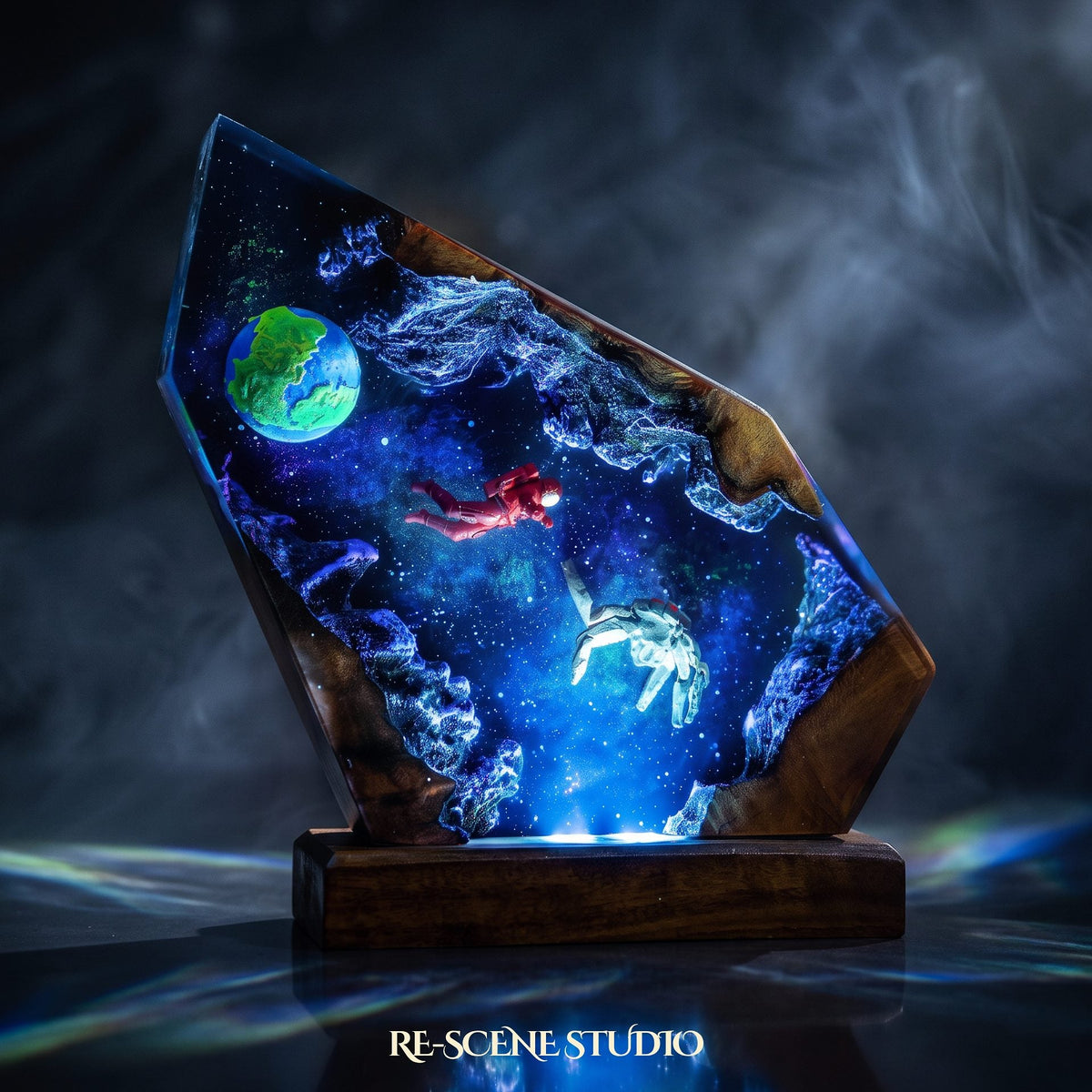 Rocky Cosmic Rock Resin Lamp — view 5