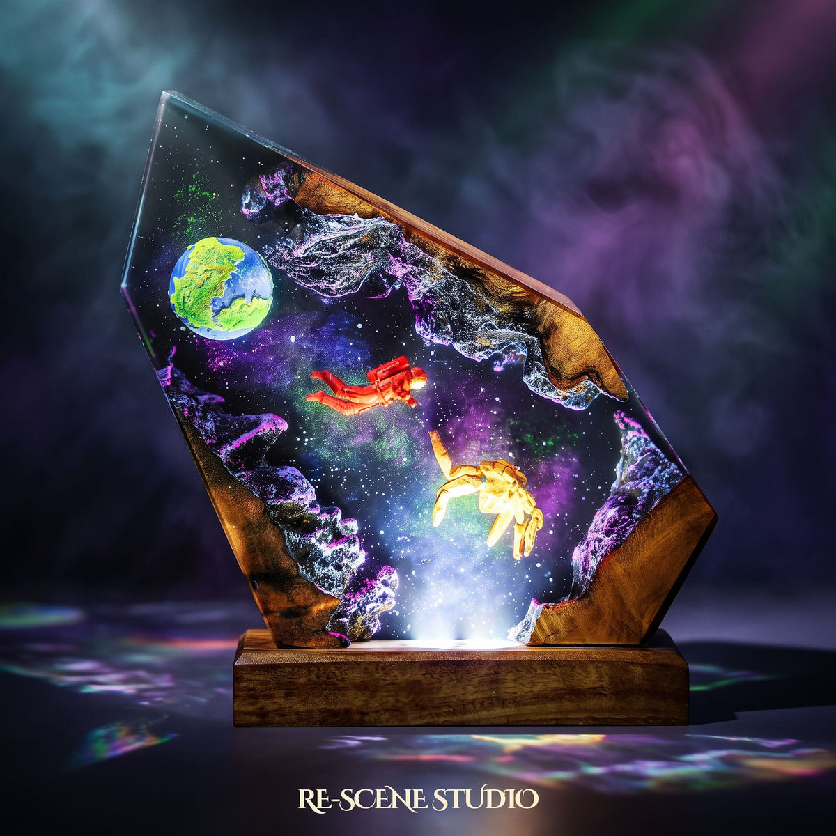 Rocky Cosmic Rock Resin Lamp — view 8