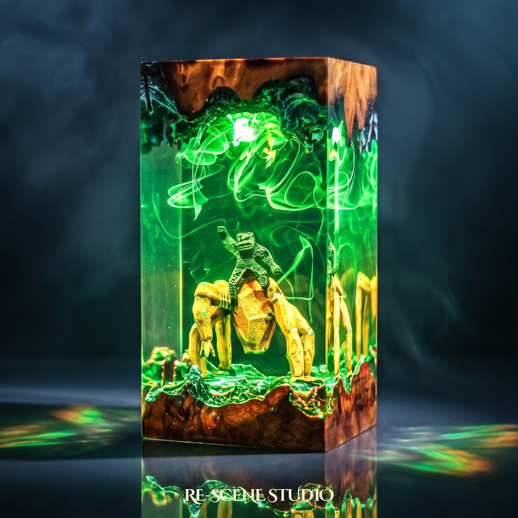 Rocky Pillar Resin Lamp — view 6