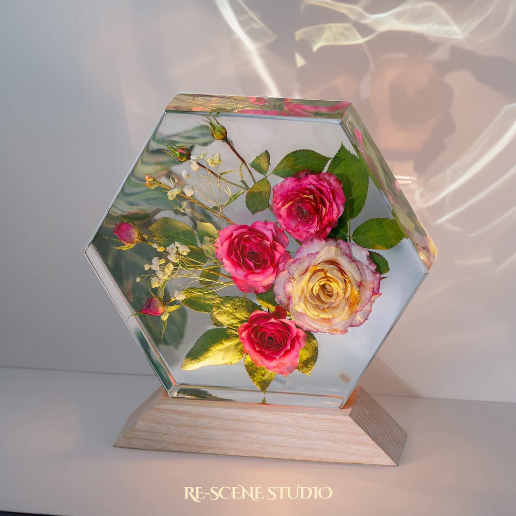 Royal Rose Harmony Resin Lamp — view 3