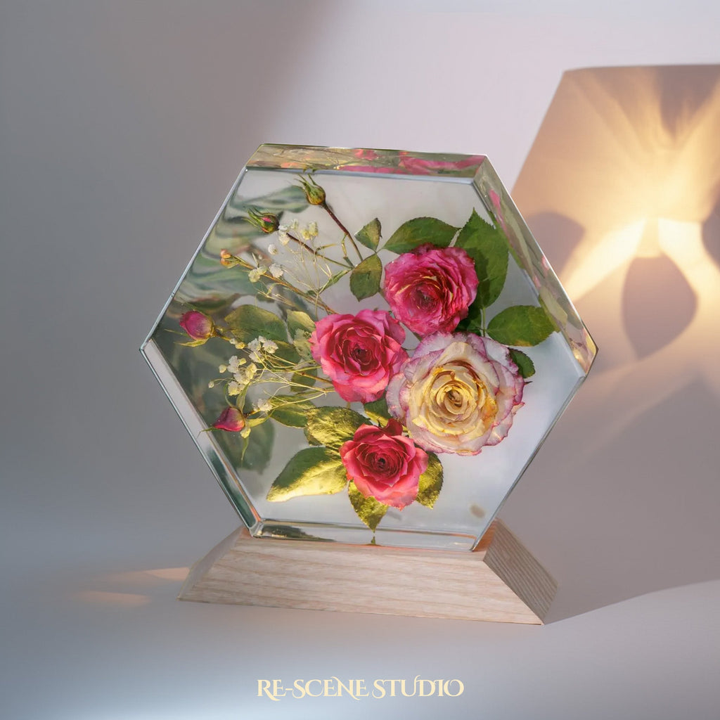 Royal Rose Harmony Resin Lamp — view 5
