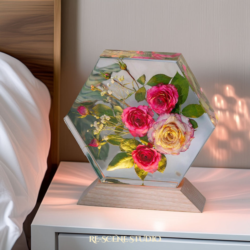 Royal Rose Harmony Resin Lamp — view 6