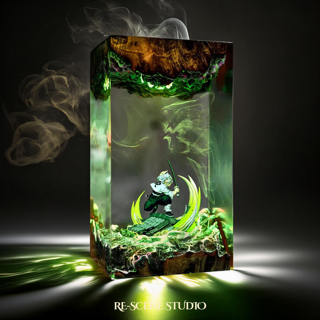 Sanemi Shinazugawa Resin Lamp