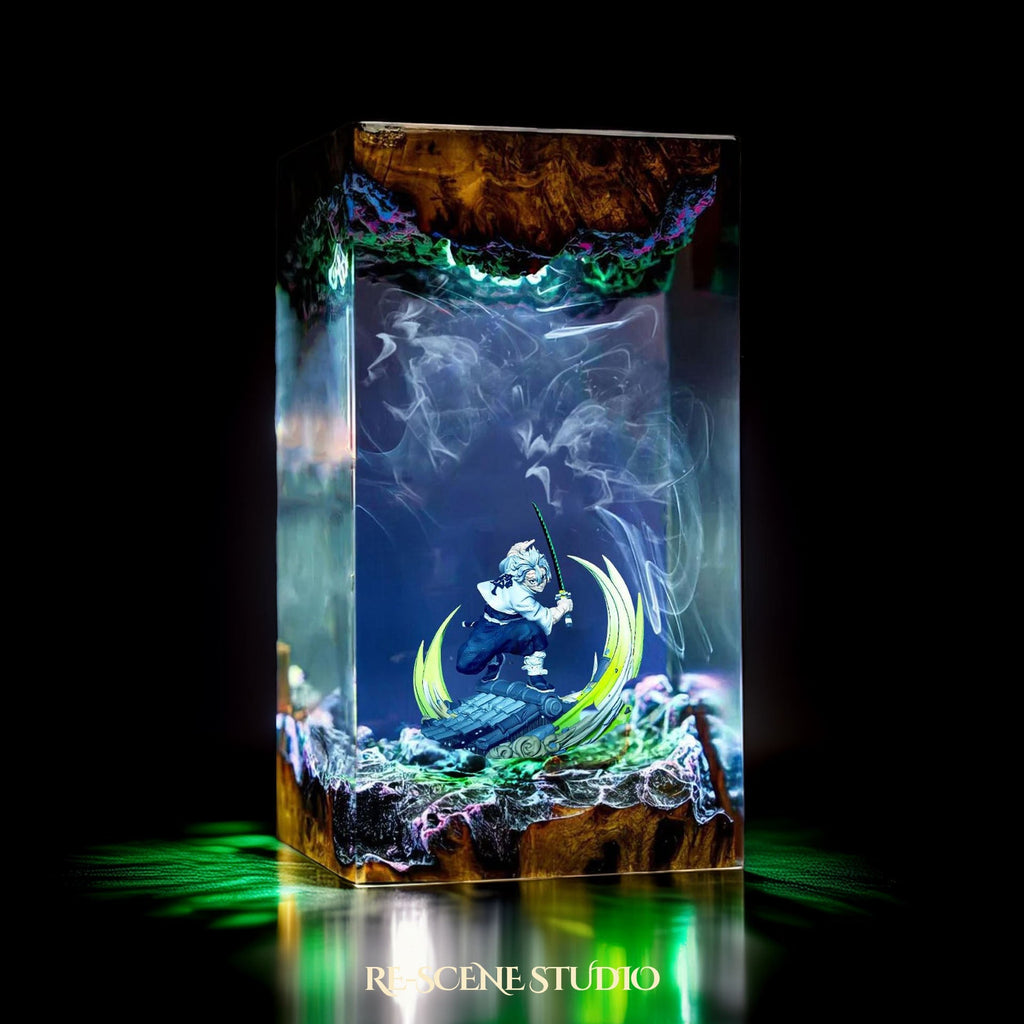 Sanemi Shinazugawa Resin Lamp — view 3