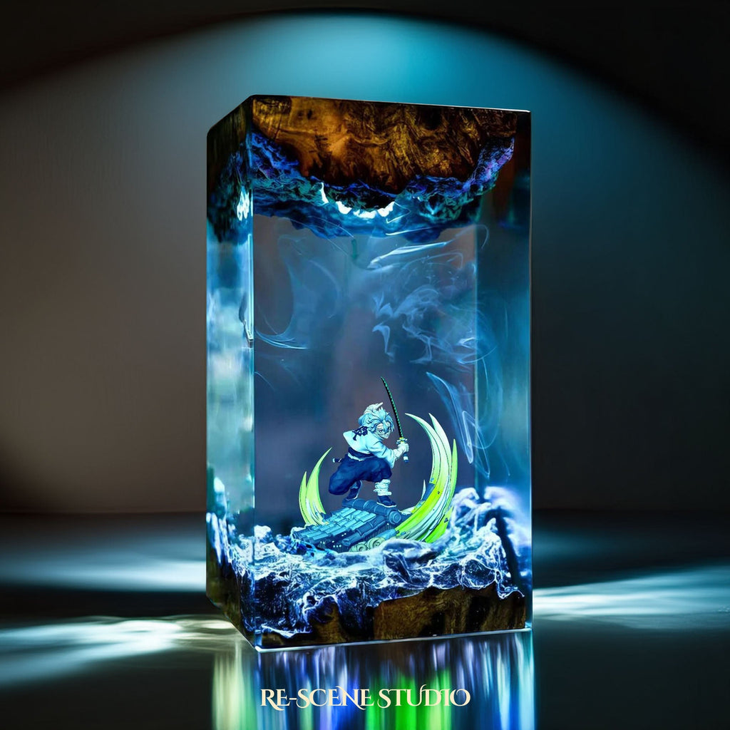 Sanemi Shinazugawa Resin Lamp — view 5