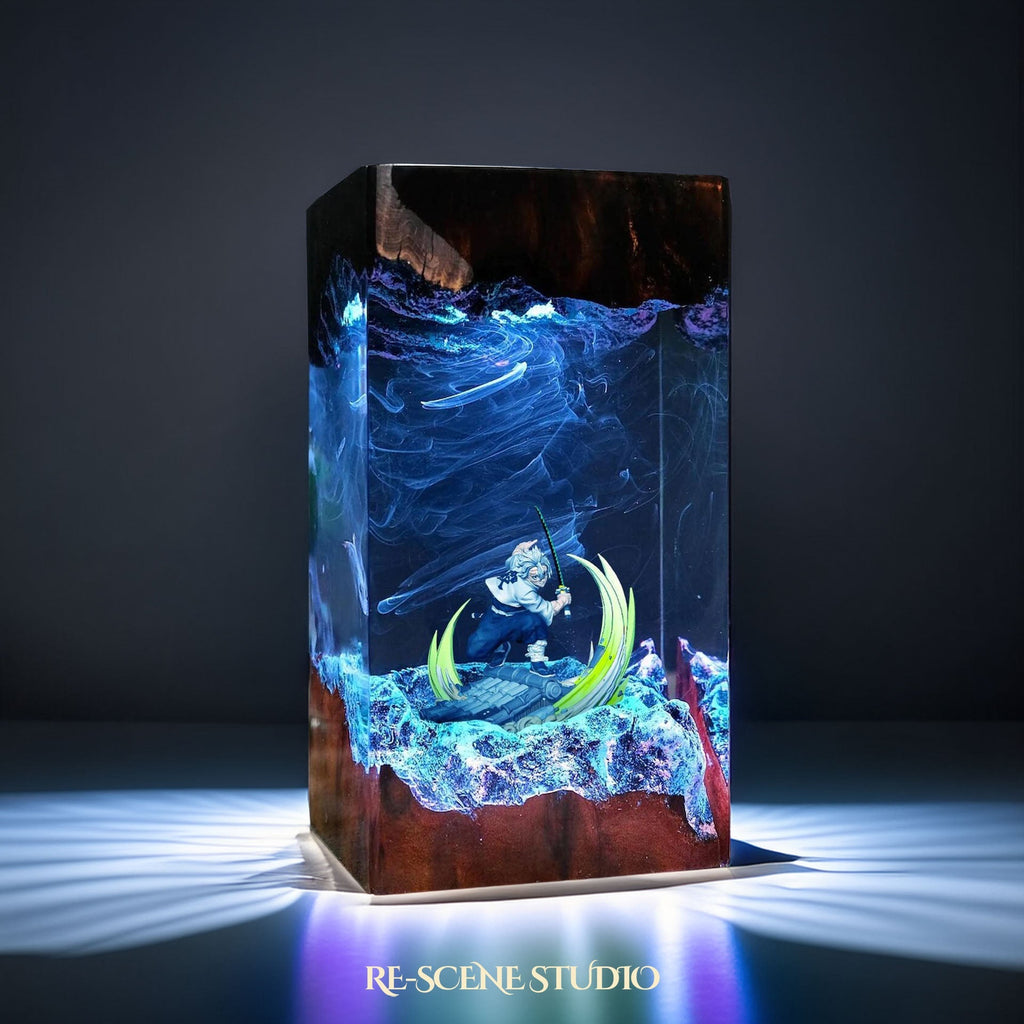 Sanemi Shinazugawa Resin Lamp — view 6